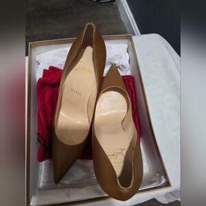 Christian Louboutin Brown Leather Pumps